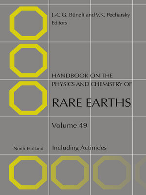 cover image of Handbook on the Physics and Chemistry of Rare Earths, Volume 49